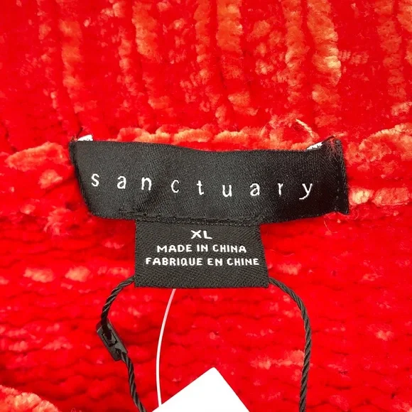 Sanctuary Red Knit Turtleneck Sweater, NWT Size XL - Picture 5 of 8